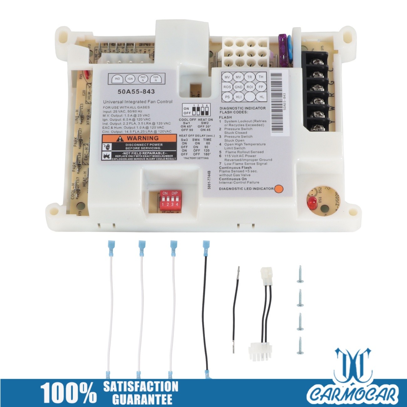 50A55-843 Integrated Furnace Control Board Fits For White Rodgers Lennox