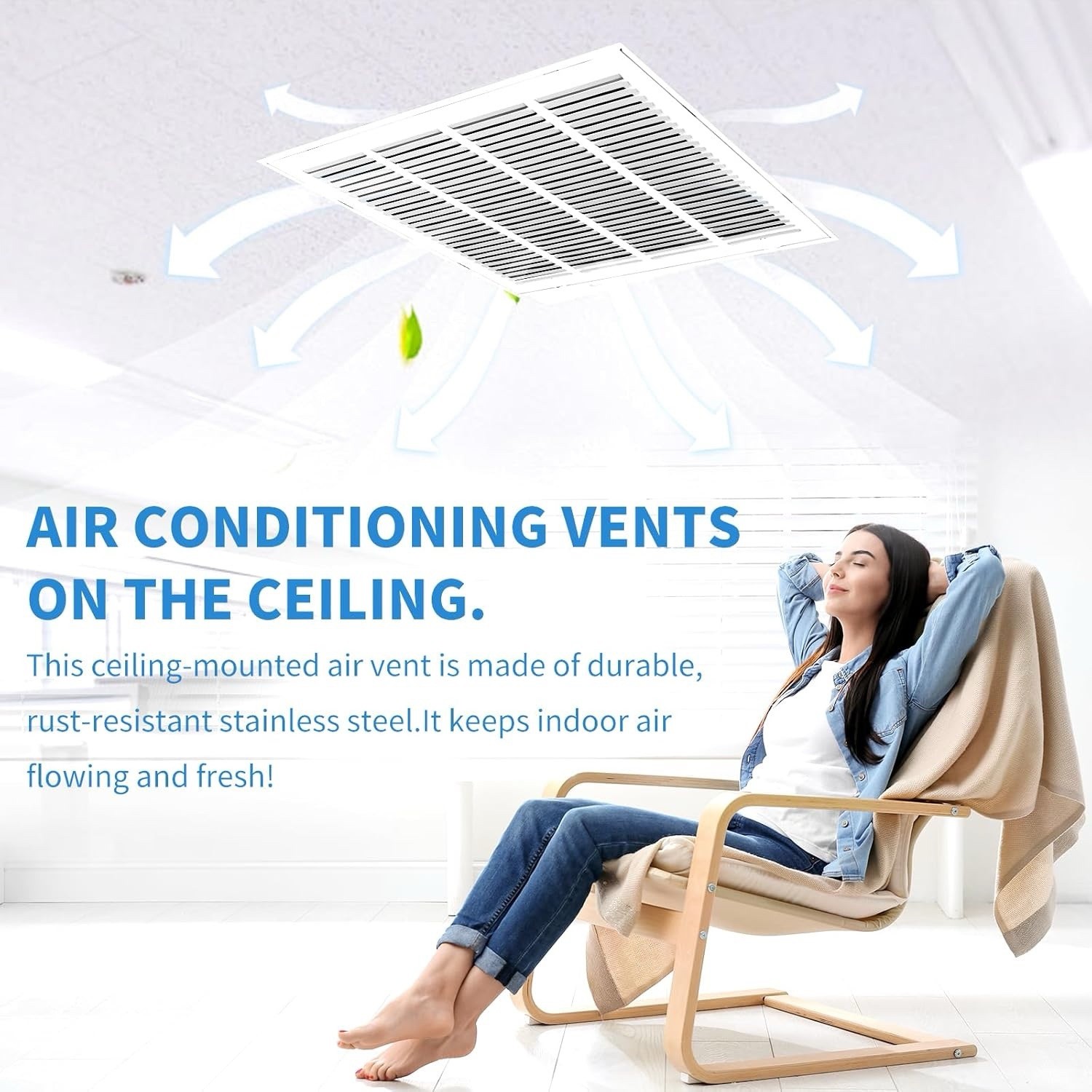 30×12 Return Air Grille Steel Vent Cover White Wall Ceiling Removable 1” Filter