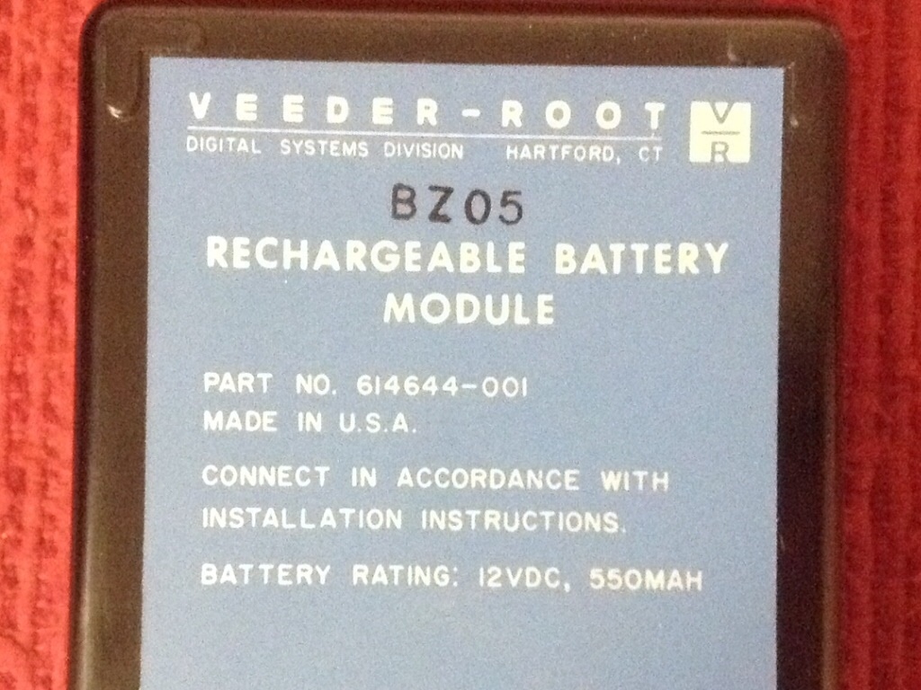 Veeder – Root – Part #614644-001 – Rechargeable Battery Module – NEW