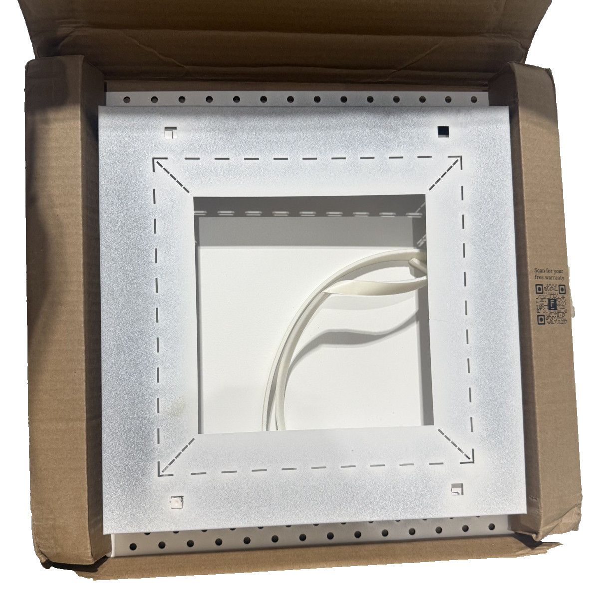 Aria Fittes DWALLX14X14SWH 14.25”x14.25” Flush Exhaust Mount Powder-Coated Steel