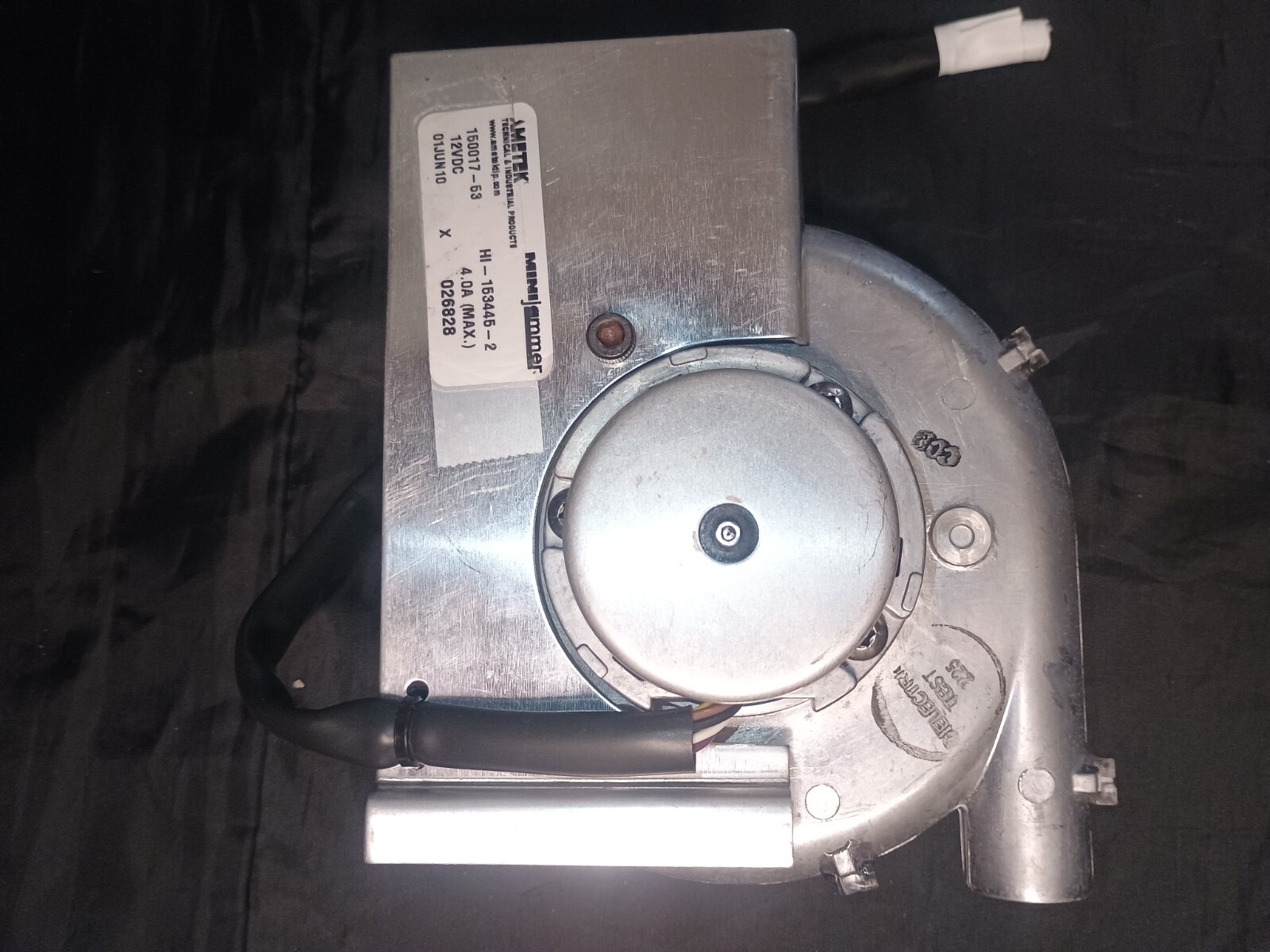 AMETEK 150017-53 Windjammer Brushless DC Blower 12VDC HI-153445-2 Bison Ametek