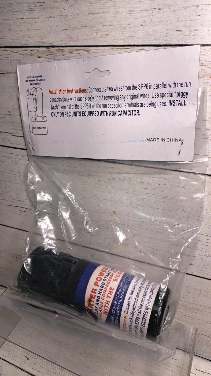 SPP6 Relay Capacitor Hard Start Kit Replaces SPP6, TJ90HS6,AP4502872,35702, DST-