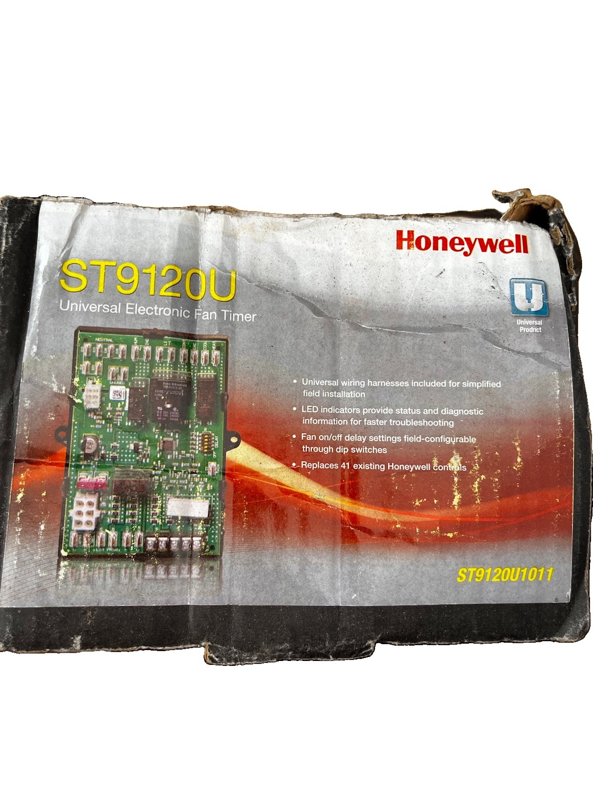 HONEYWELL ST9120U1011 UNIVERSAL FAN TIMER CONTROL BOARD AND HARNESS NEW OPEN BOX
