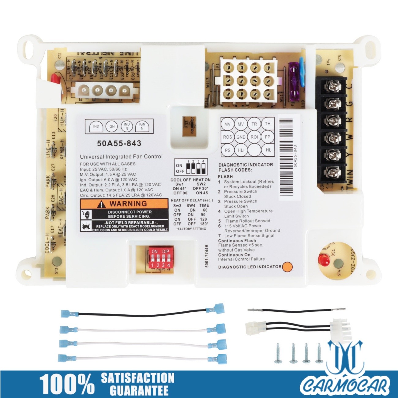 50A55-843 Integrated Furnace Control Board Fits For White Rodgers Lennox