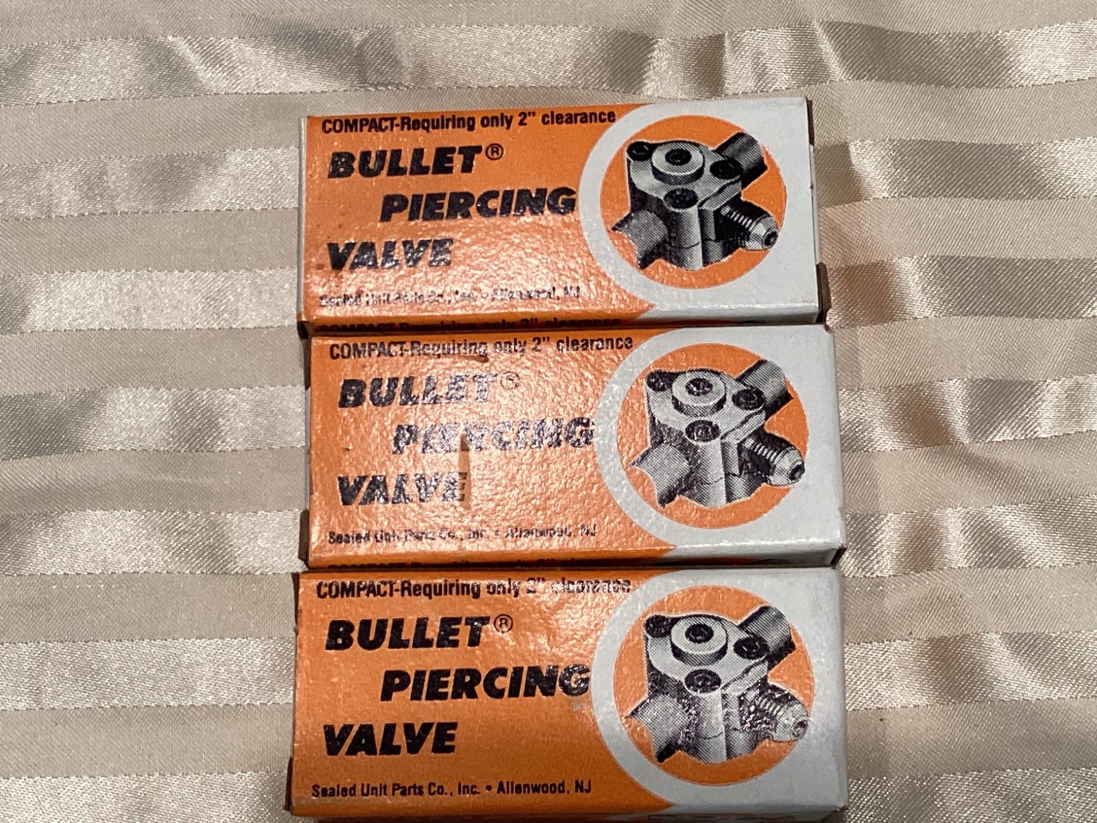 Lot of 3 Supco BPV31 Bullet Piercing Valve for 1/4”-3/8” Tubing-New Old Stock