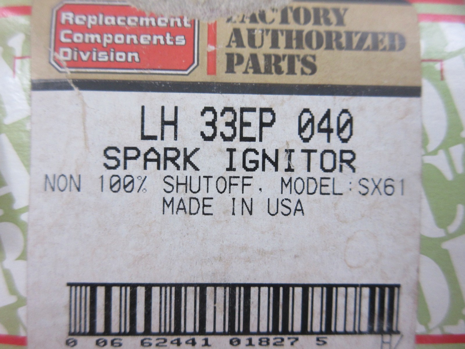 CARRIER BRYANT PAYNE LH33EP040 JOHNSON CONTROLS G67BG-3 SPARK IGNITER MODULE