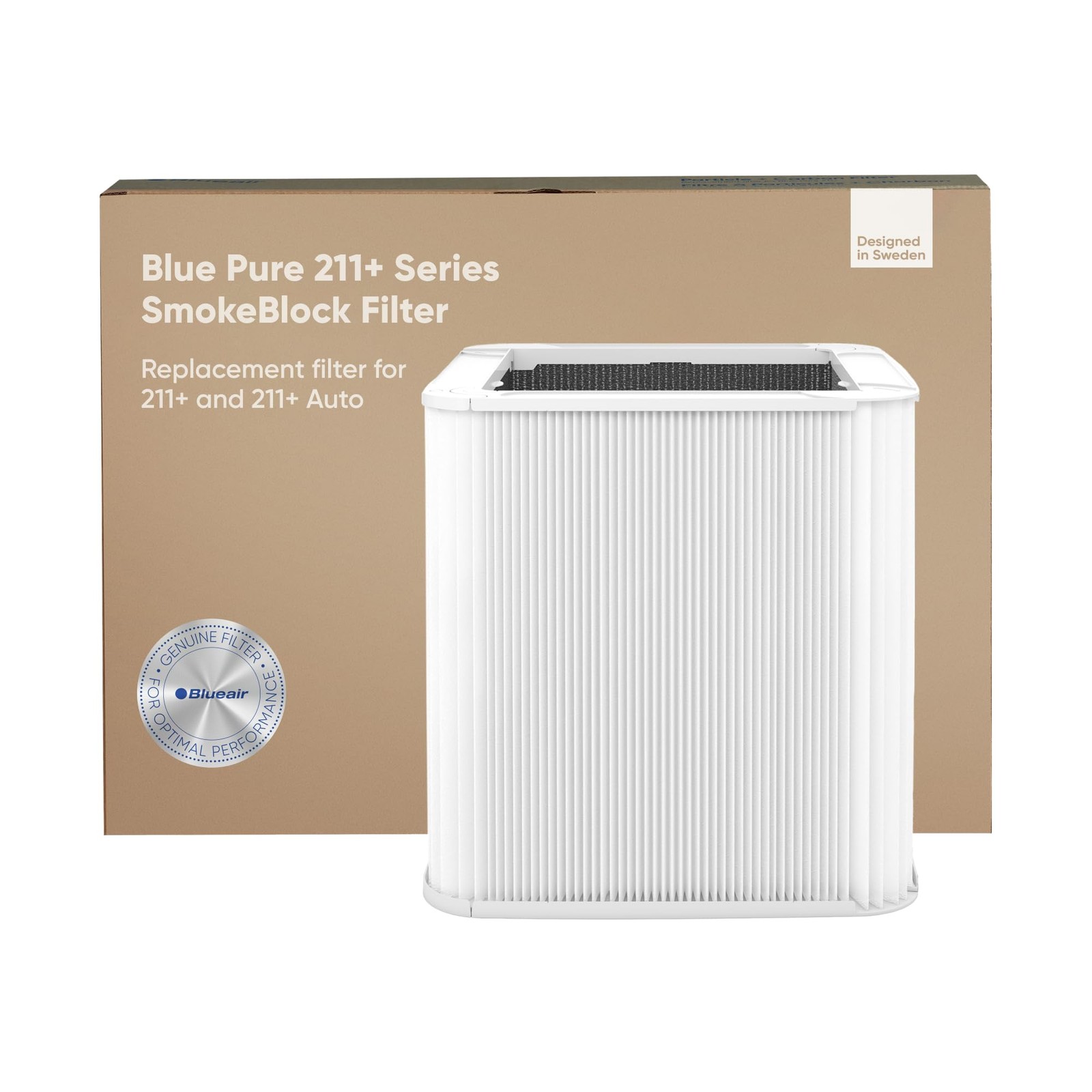 Blueair Blue Pure 211 Series Smokeblock Genuine Replacement Filter Extra Carbon