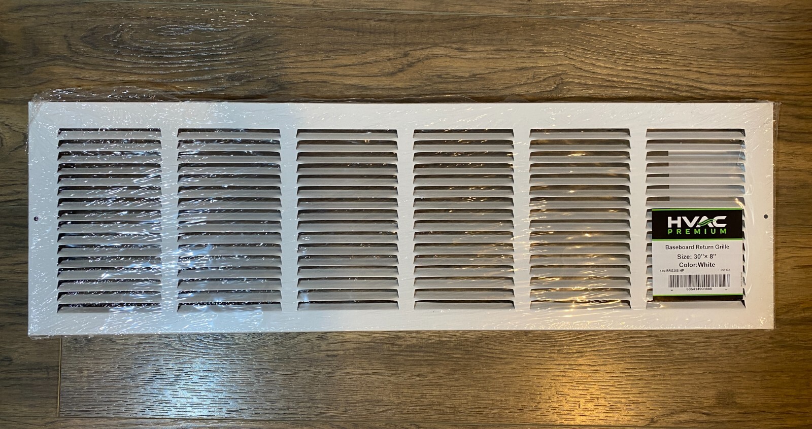 30″ X 8″ Return Air Grille Baseboard HVAC Vent Duct Cover Diffuser, White BRG308