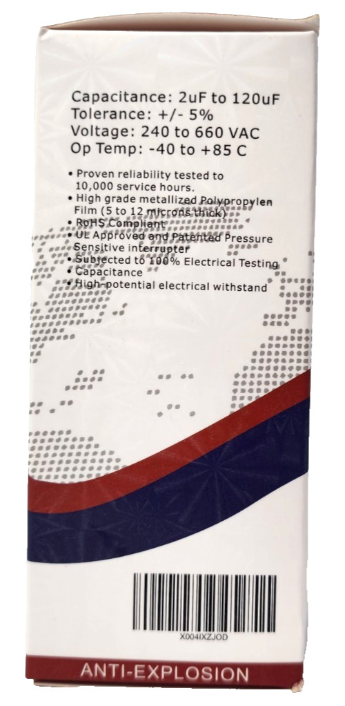 KINGCOOL 35/5 uF MFD 35+5 370-440V AC Dual Run Capacitor, New in Box