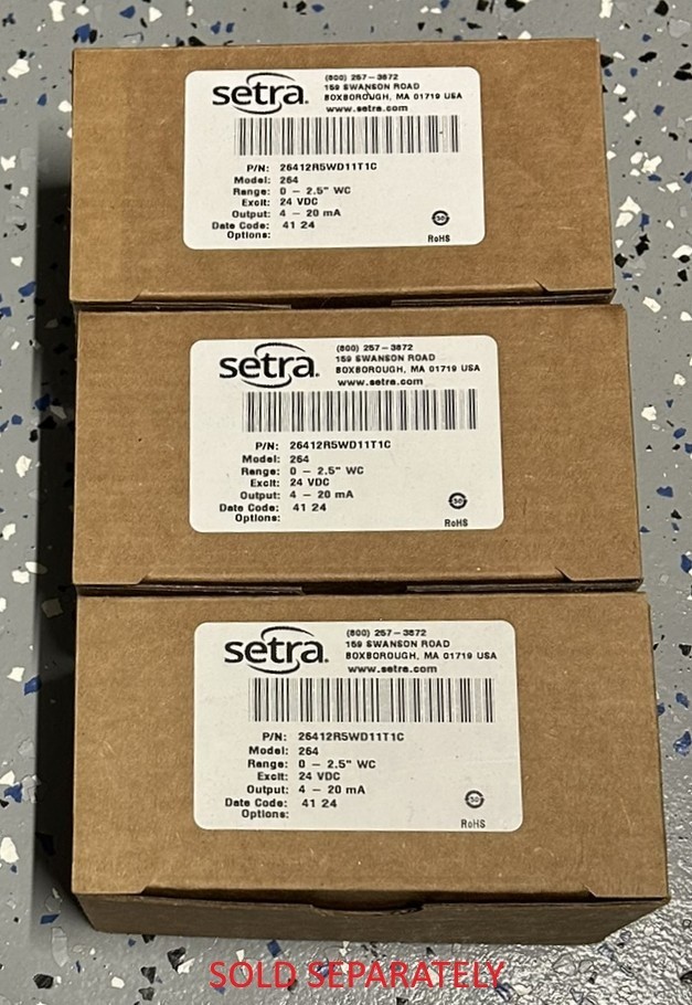 Setra 26412R5WD11T1C 264 Series Differential Pressure Transmitter | NEW
