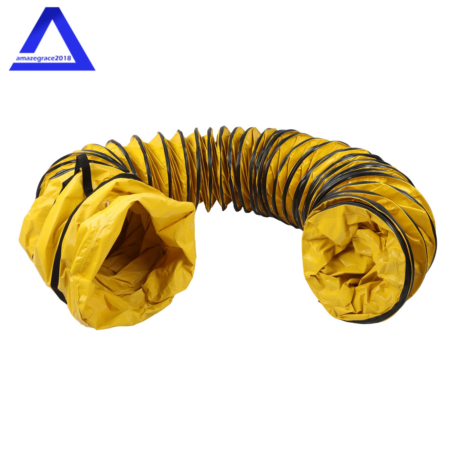 PVC Flexible Duct Hose for Ventilator Blower Fan with Carry Bag 12″ × 25FT