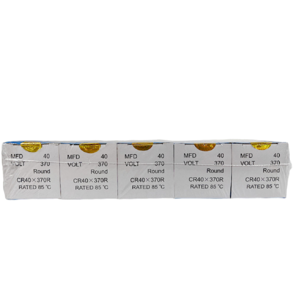 Supco CR40X370R 3.94″ x 1.97″ 370V Round Run Capacitor (Lot of 5)