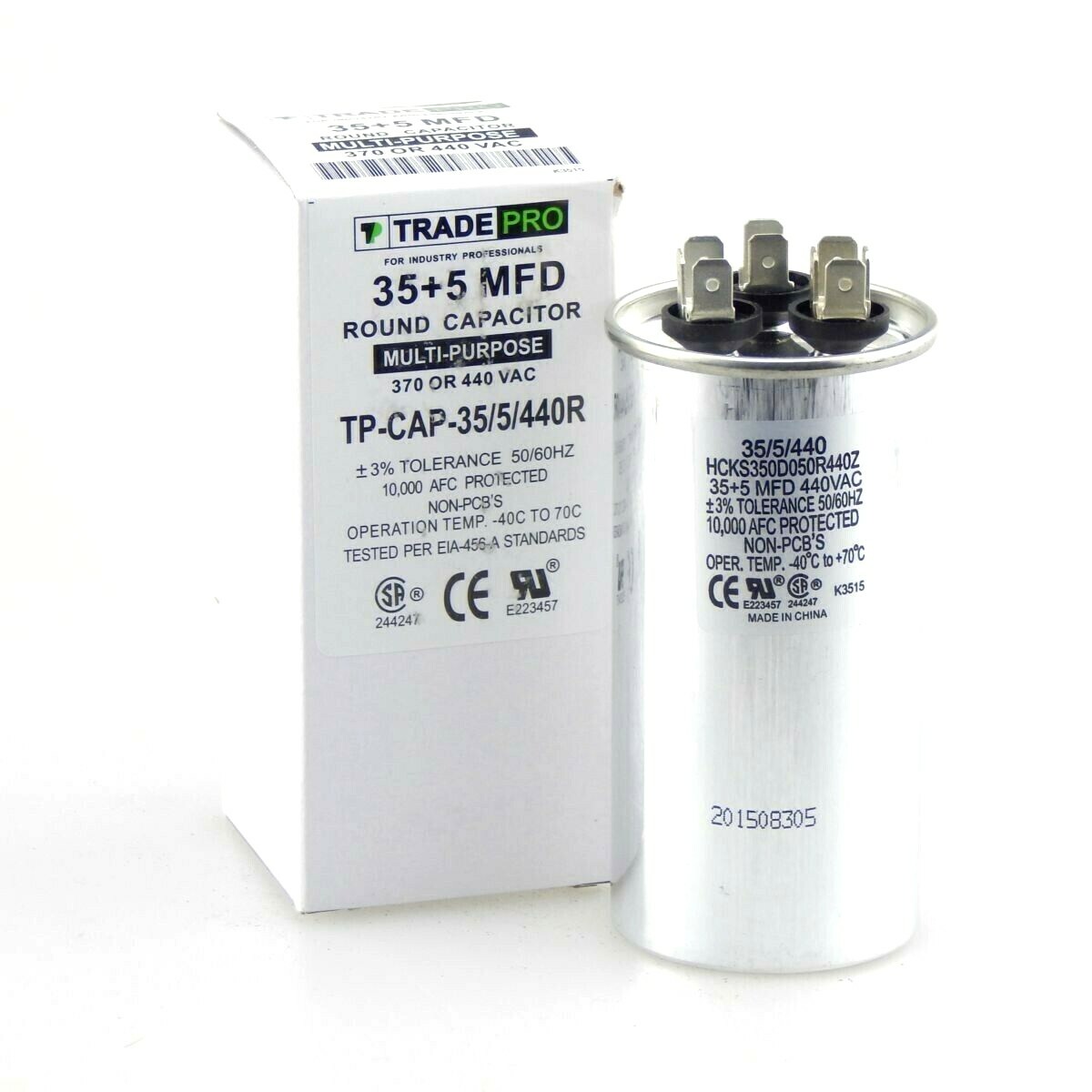 35+5 capacitor 440V Heavy-Duty Replacement for HVAC Systems TradePro Quality NEW