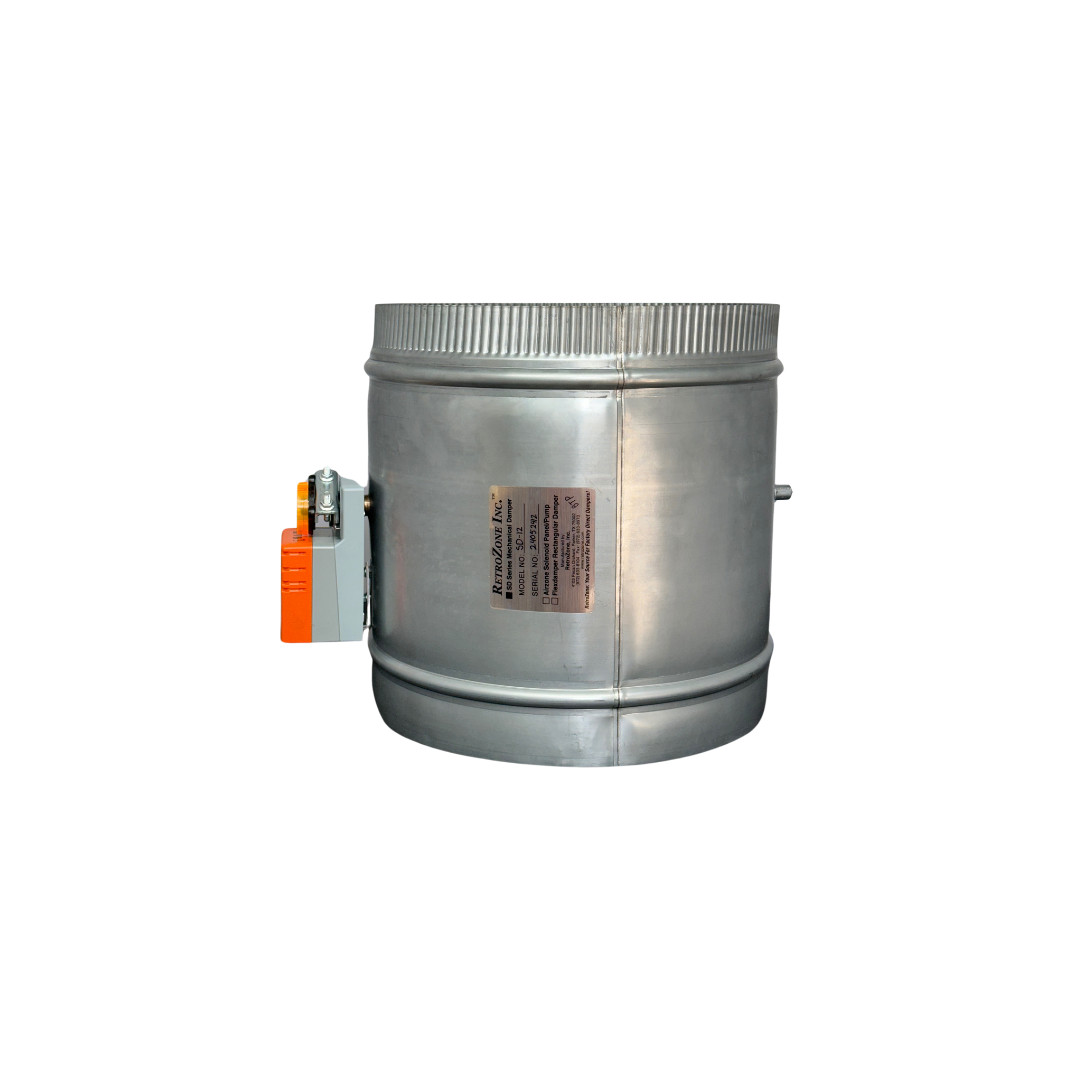 SD-12″ Belimo 3 wire Motorized 24v round zone control damper