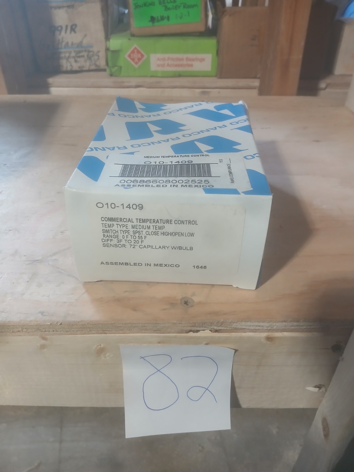 New RANCO 010-1409-070 0-55’F Temperature Control