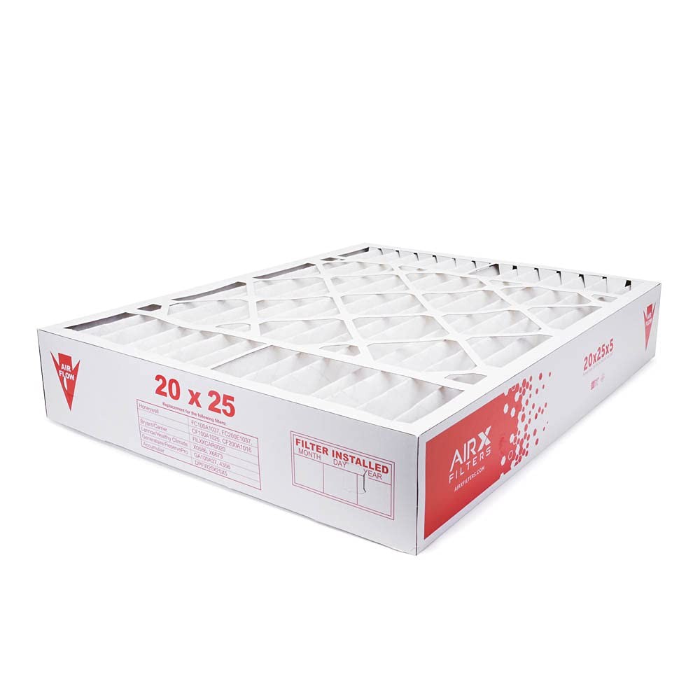 AIRX FILTERS WICKED CLEAN AIR. 20x25x4 Compatible 2 Pack of Filters, White
