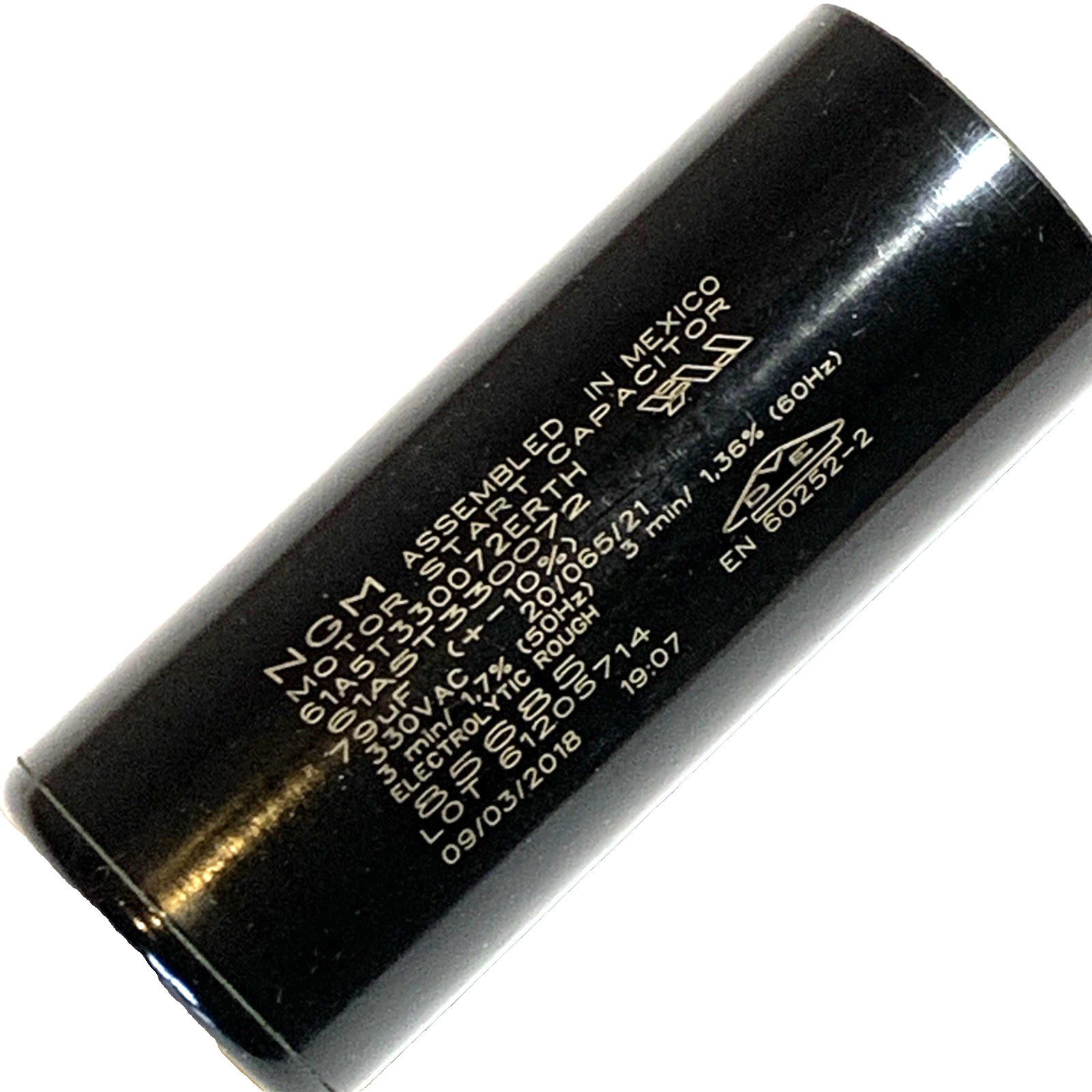 NGM (JARD Mars) Start Capacitor 72-88 MFD 3