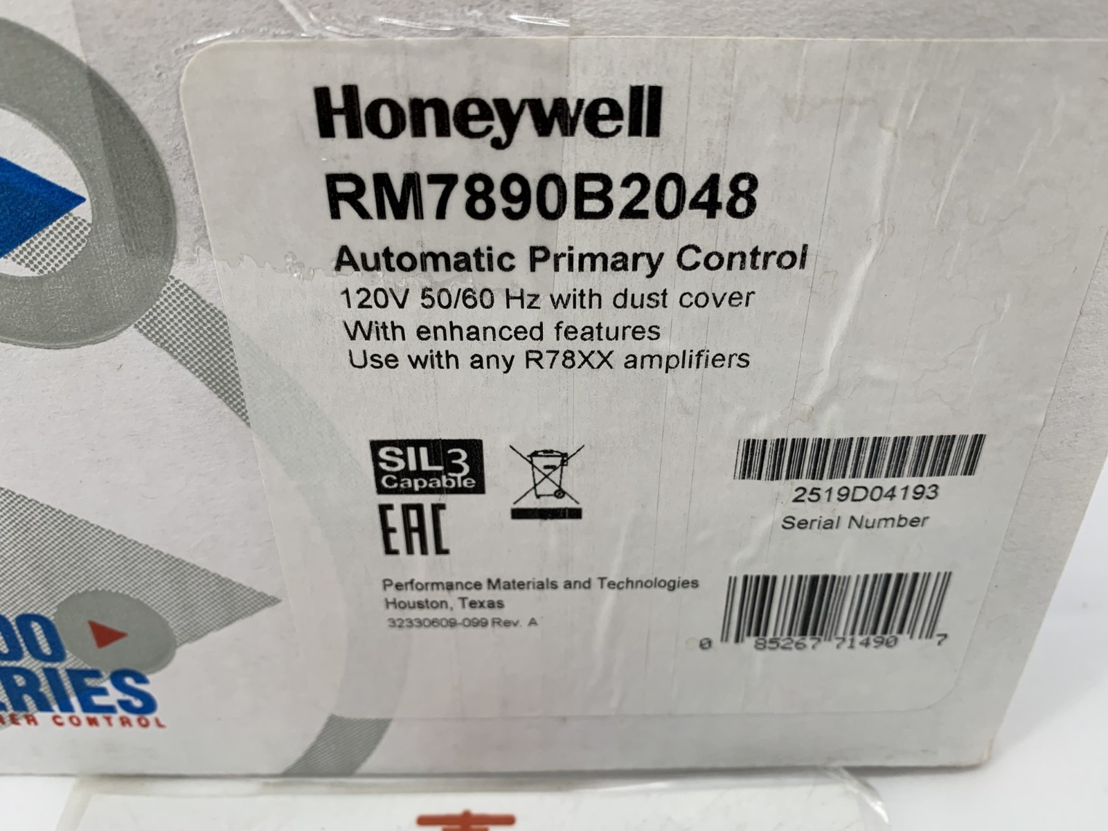 Honeywell RM7890B2048 Burner Module Primary Automatic Control 120V VPS NEW