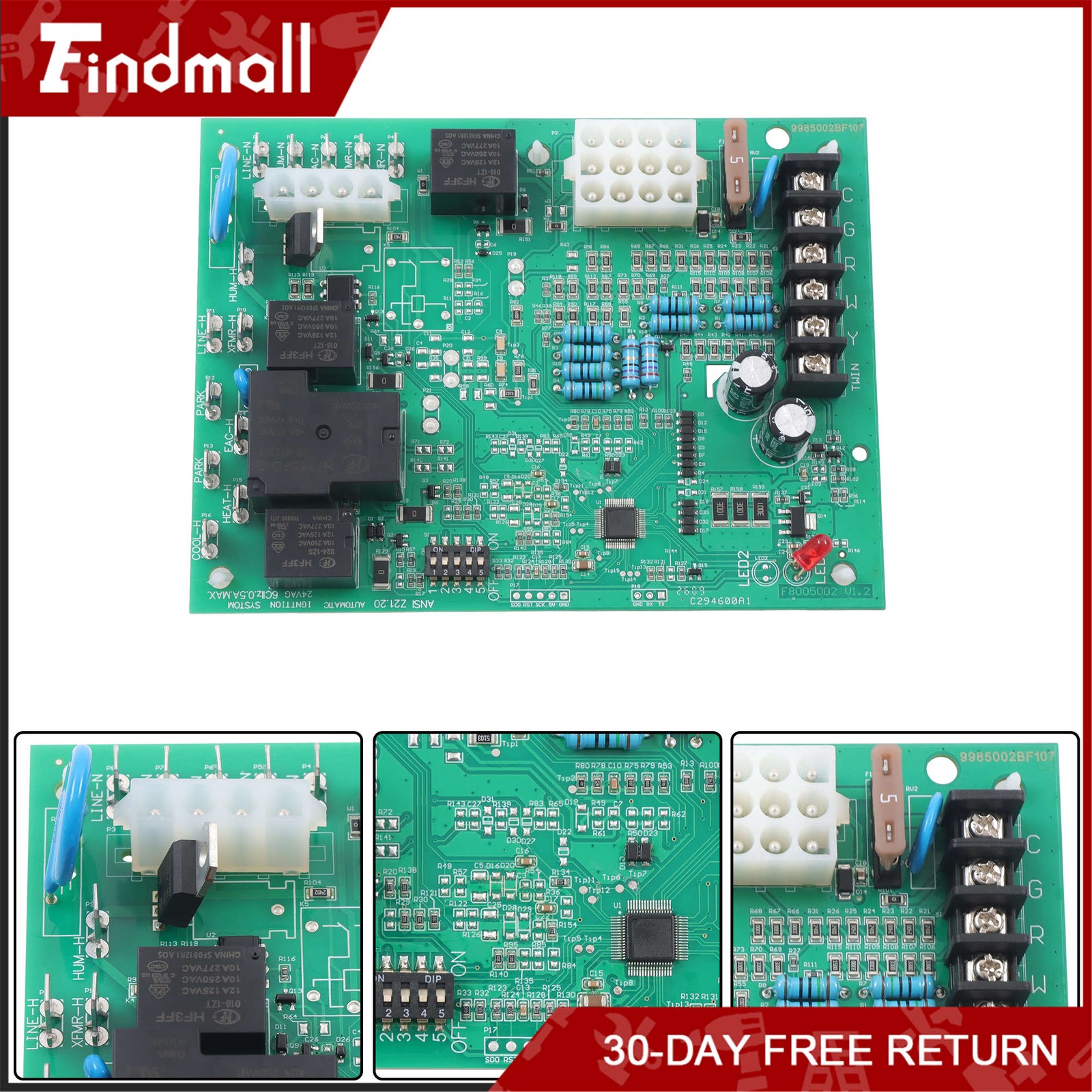 Findmall Gas Furnace Control Board 50A65476 50A65-5165 D341396P05 CNT05165