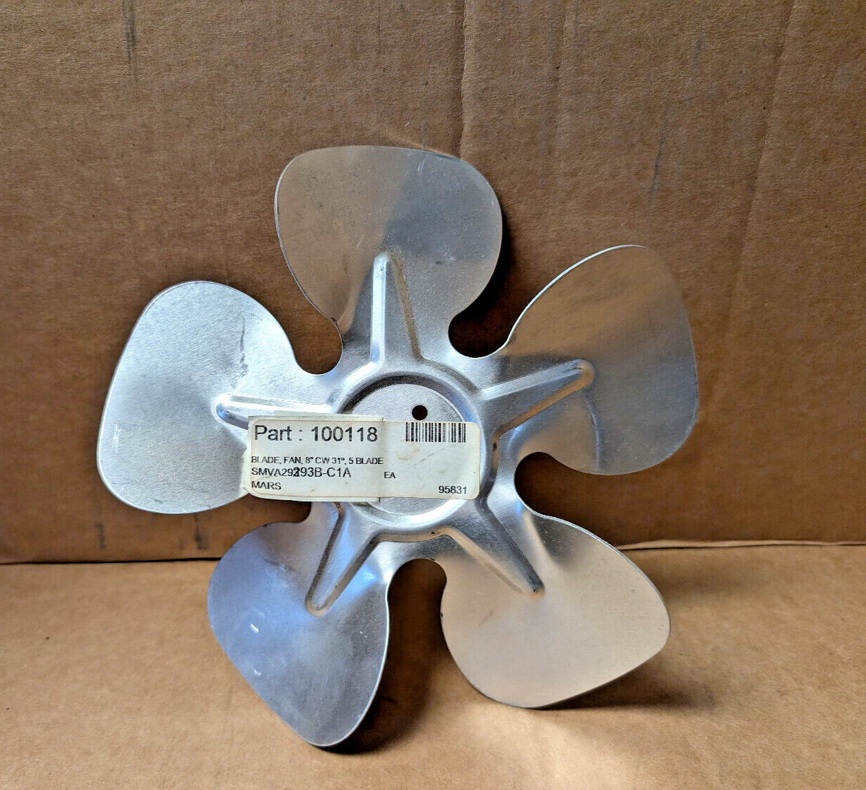 MARS 95831 ~ Fan Blade, Clockwise, 8″ Diameter, 5 Blade 30°, Pierced Bore