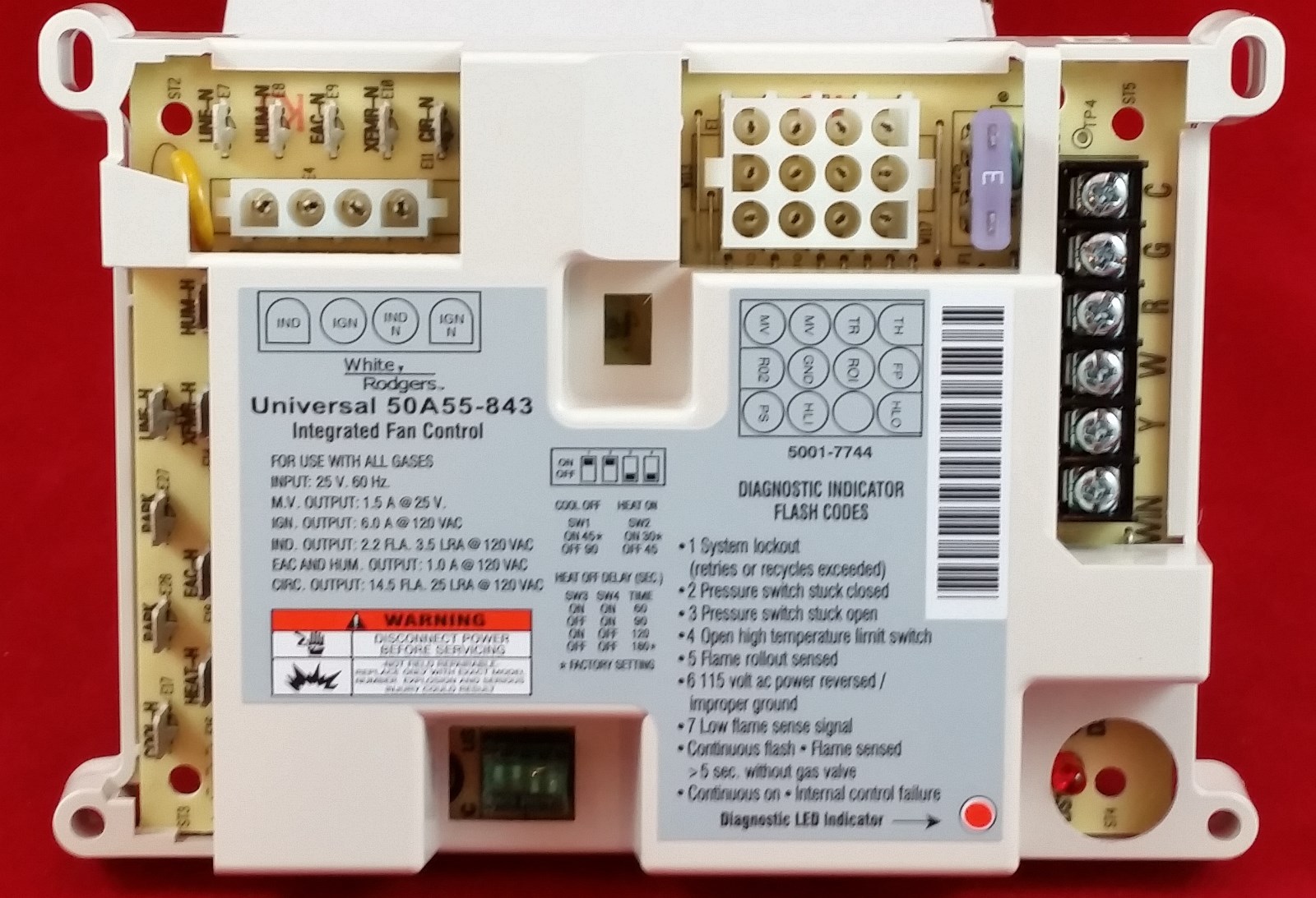 WHITE-RODGERS UNIVERSAL INTEGRATED MODULE 50A55-843