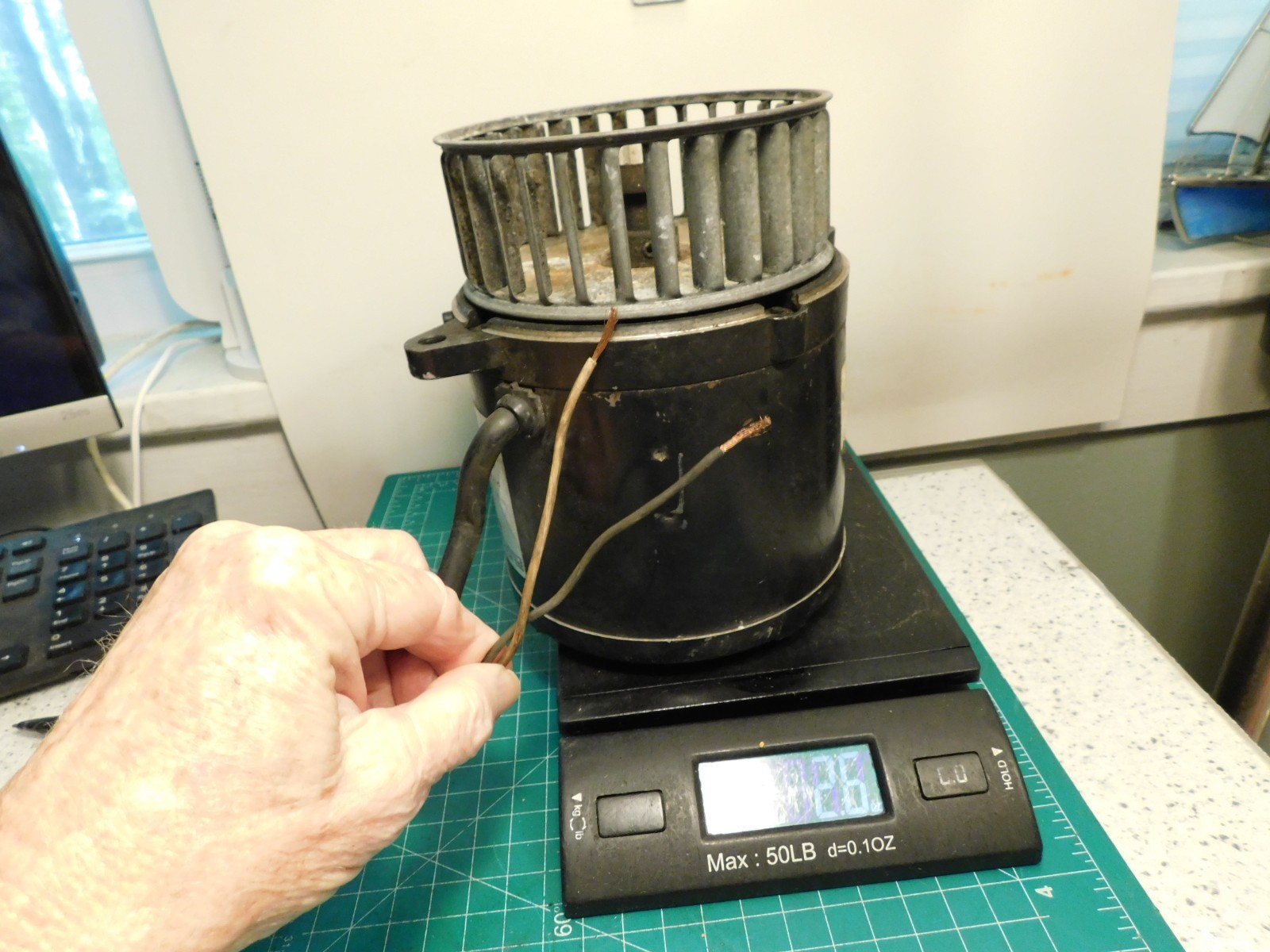 Marathon .14hp 115v 3450rpm 60hZ Type SS Code V 1-Phase Motor w/Fan Tested