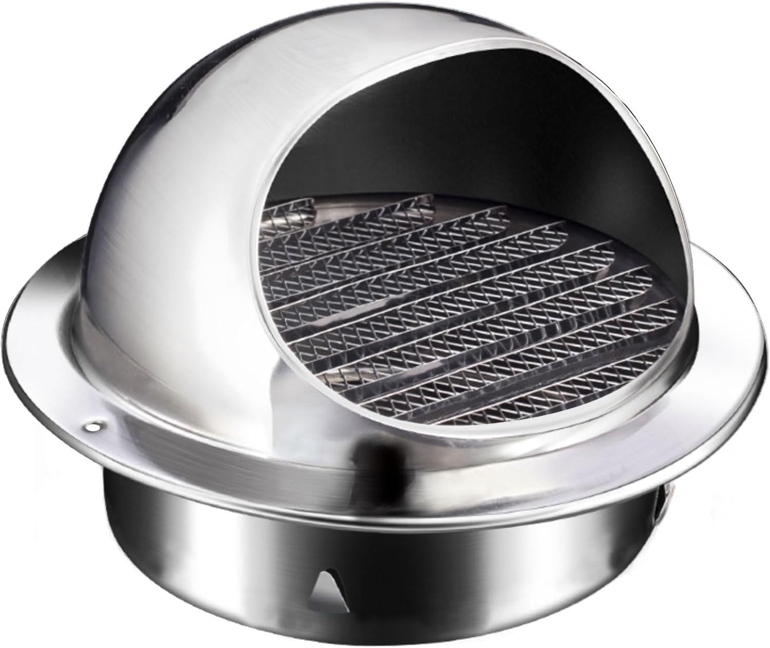 4 Inch Dryer Vent Cover Metal Stainless Steel Round Wall Vent Outside Caps for
