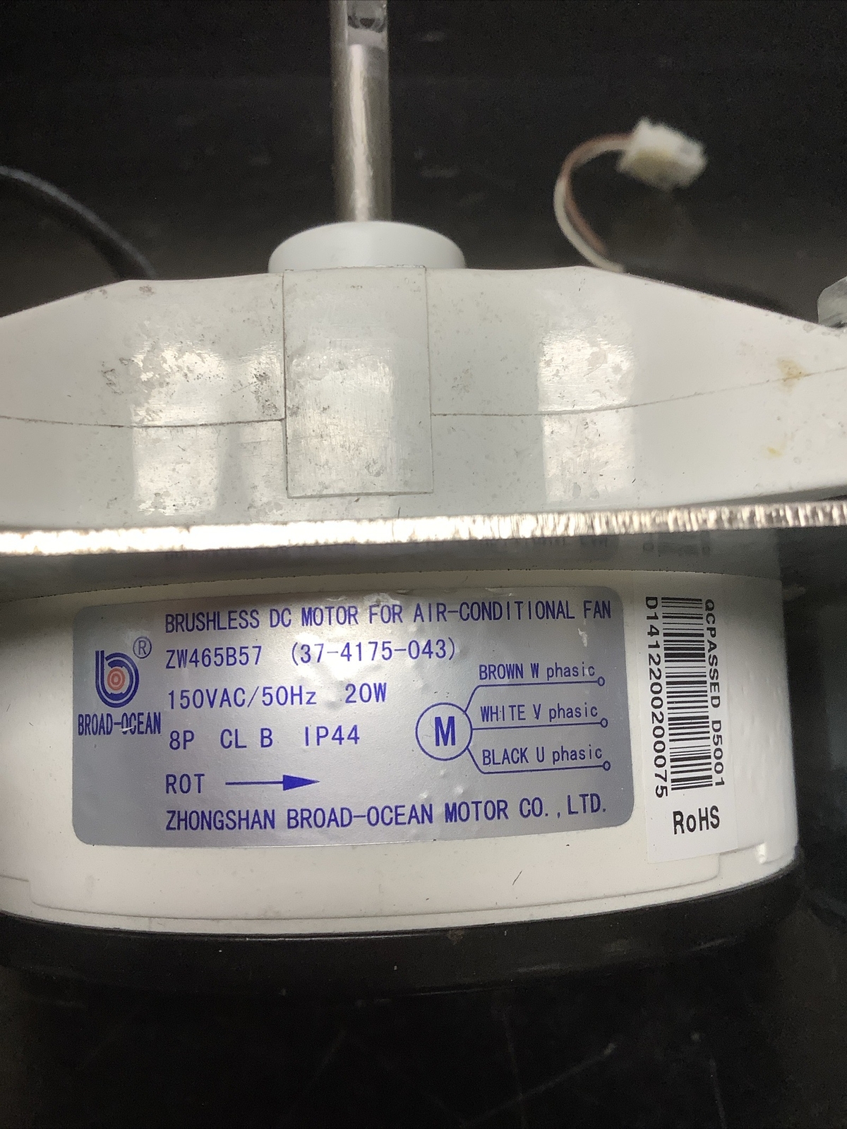 Broad-Ocean Brushless DC Motor For Air-Conditional Fan ZW465B57