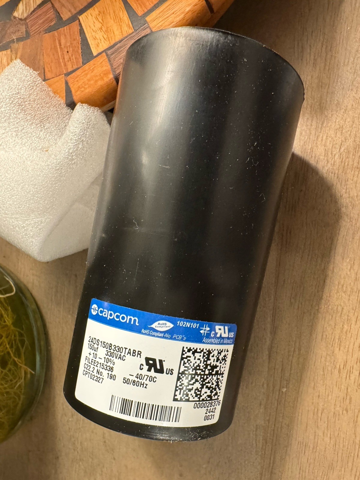 2x Capcom Capacitor 24DS150B330TABR for HVAC CPT02327
