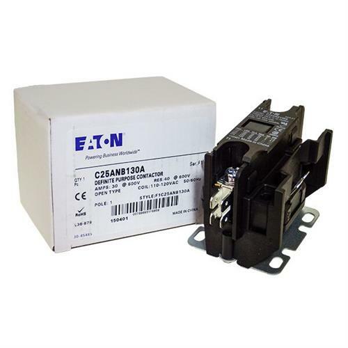 C25ANB130A Eaton / Cutler Hammer Contactor – 30 Amp / 1 Pole / 110/120V Coil