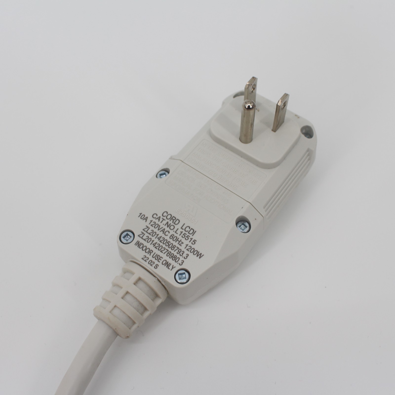 LG AC LW6017R Power Cord Breaker GFI Air Conditioner Tested