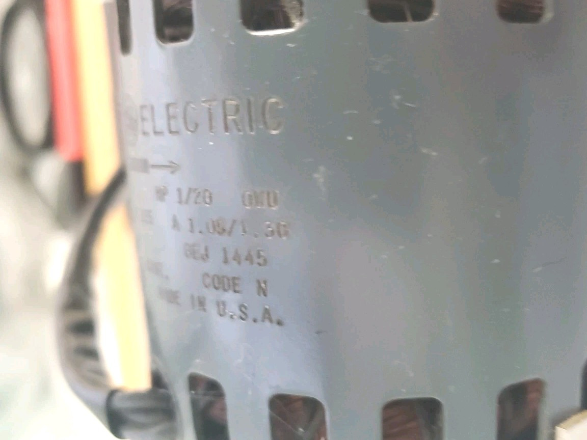 GE MOTOR 5KCM49GG128 1/20 HP 3450 RPM Untested As Is