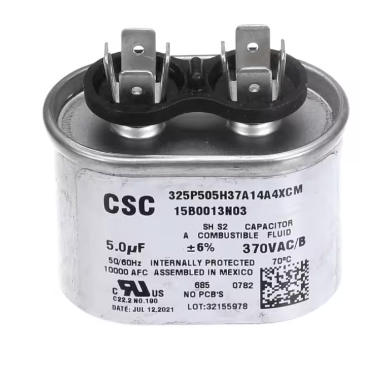 Carrier HVAC 325P505H37A14A4XCM, 15B0013N03, 32155978, Capacitor, Oval, 370 V