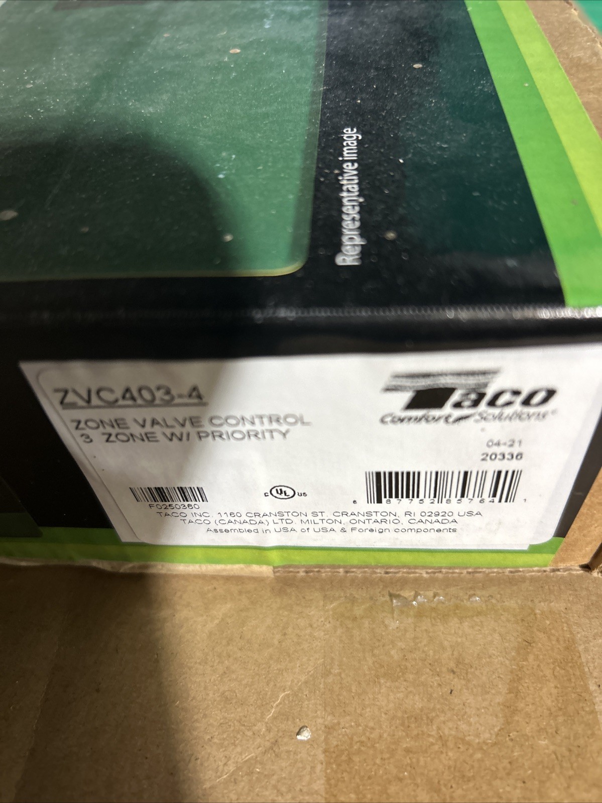 Taco ZVC403-4 Zone Control Panel