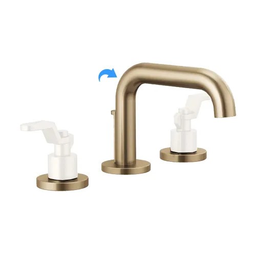 Delta Faucet 65337LF-GLLHP Bathroom Faucet 2-Handle Deck Mount Brass Luxe Gold