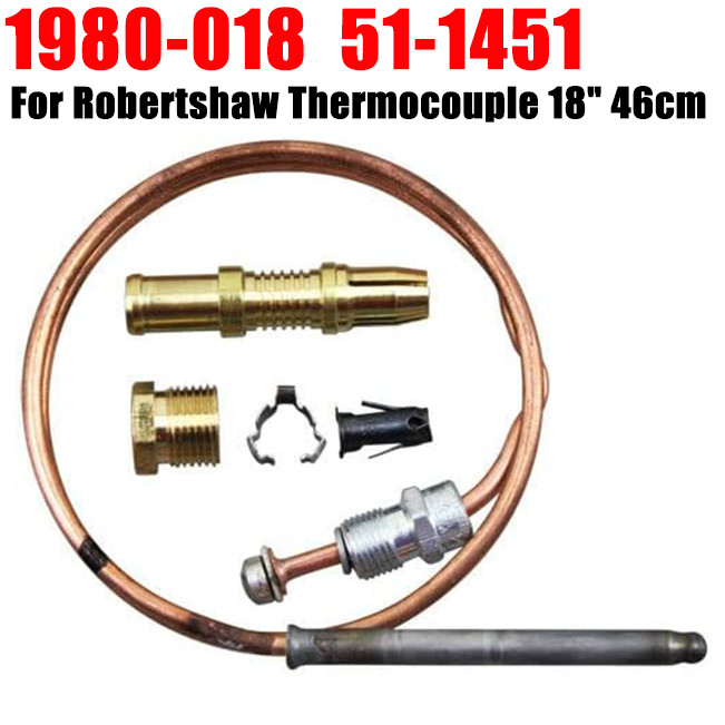 10 Pack of Robertshaw Thermocouple 18″ 1980-018 Snap Fit Universal SHIPS TODAY