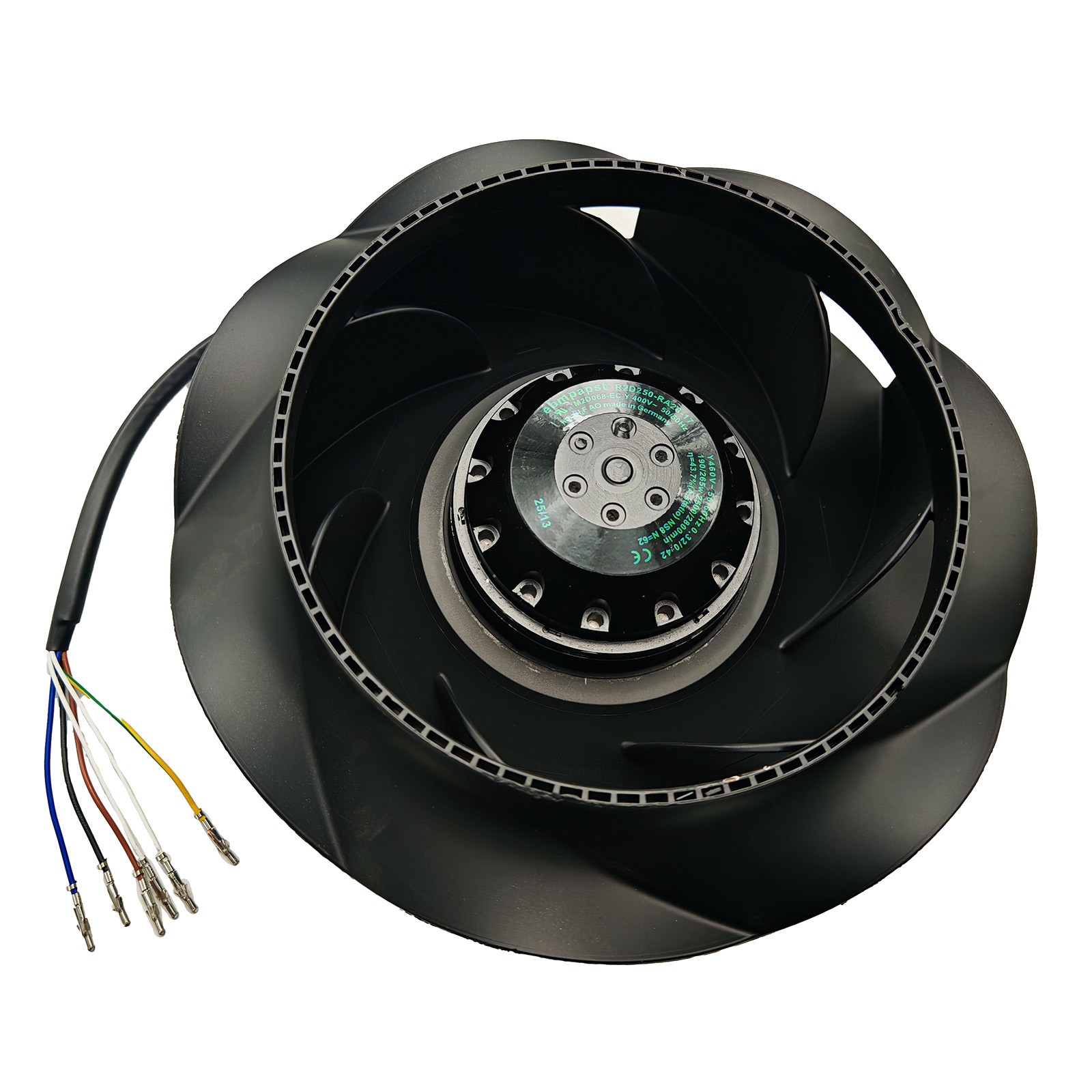 Backward Curved Centrifugal Fan R2D250-RA28-17 400V 190W/265W for Ebmpapst