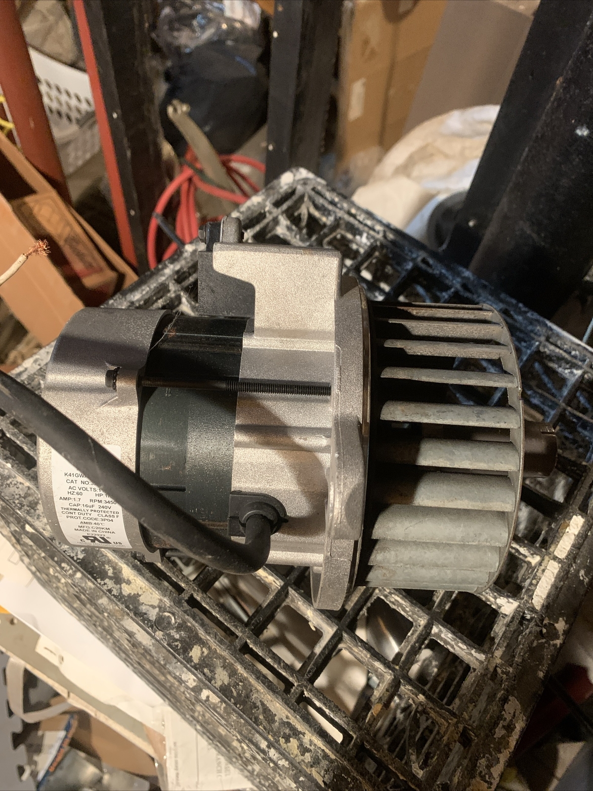used. US NIDEC MOT. 3274 OIL BURNER MOTOR FOR BECKETT 21805U. E22922 W/Fan Wheel