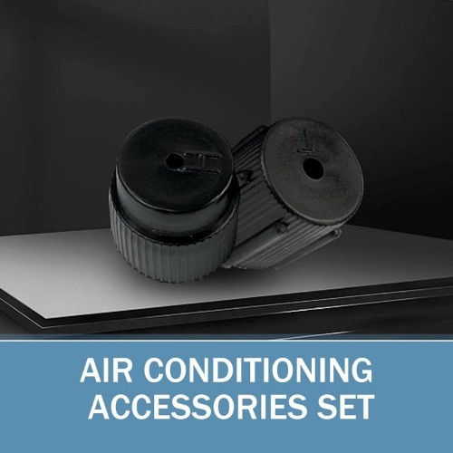 10 PCS Air Conditioning Valve Core Covers, High Side and Low Side Color: Black