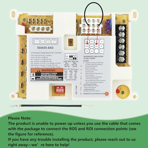 50A55-843 Furnace Control Circuit Board Replacement for White Rodgers
