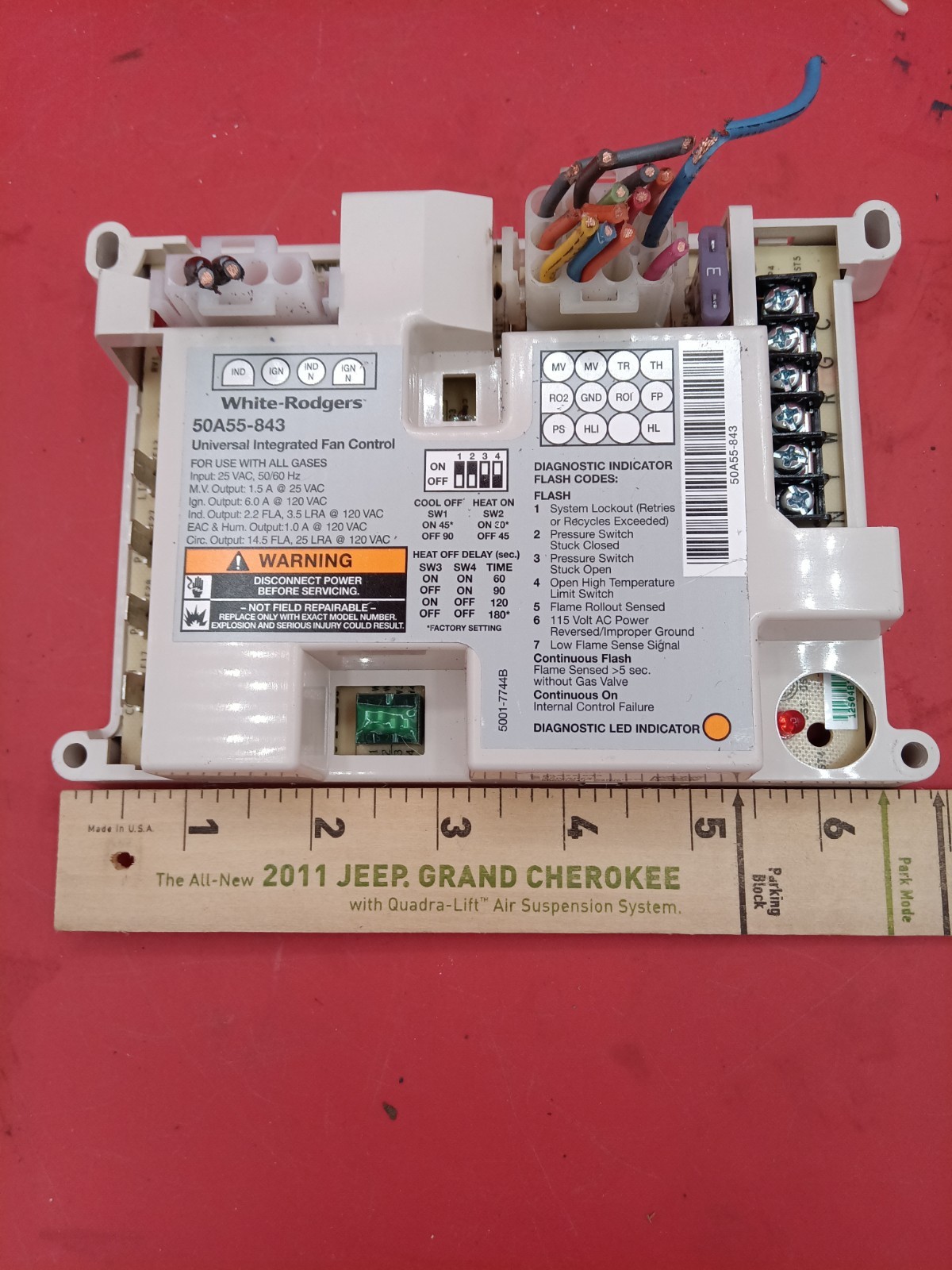 50A55-843 Integrated Furnace Control Board For White Rodgers Silicon Carbide