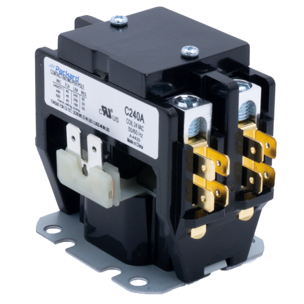 Packard C240A 2 Pole Contactor (24V, 40Amp)