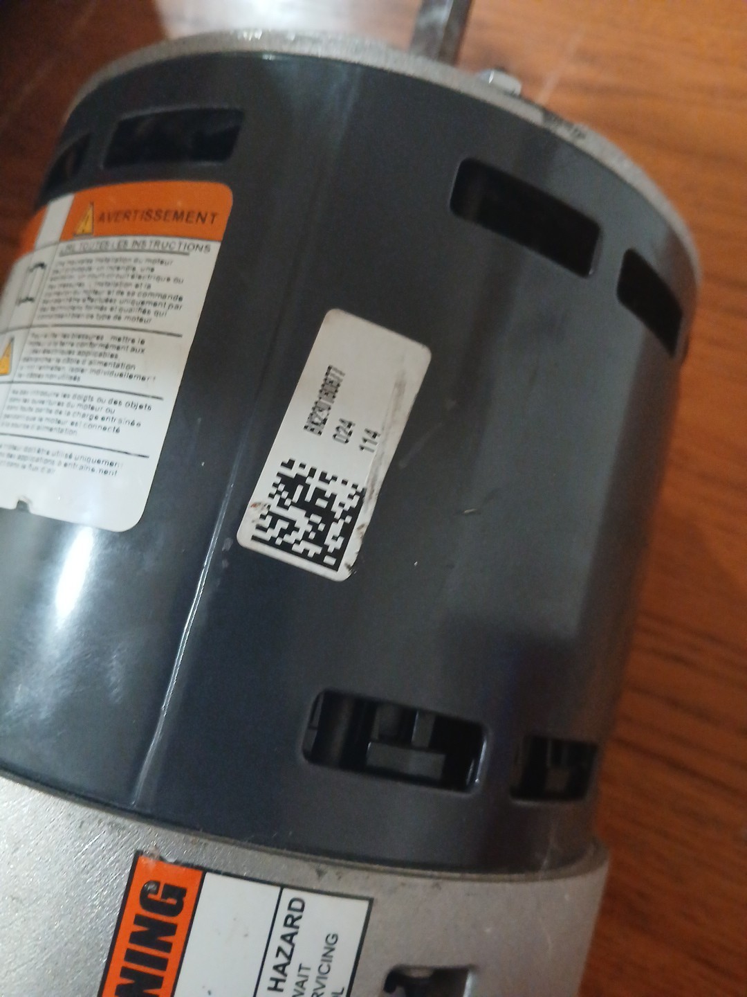 Trane 1 HP ECM Serial Blower Motor 4TEE3F65 D343623P01 Software VER V203 Nidec