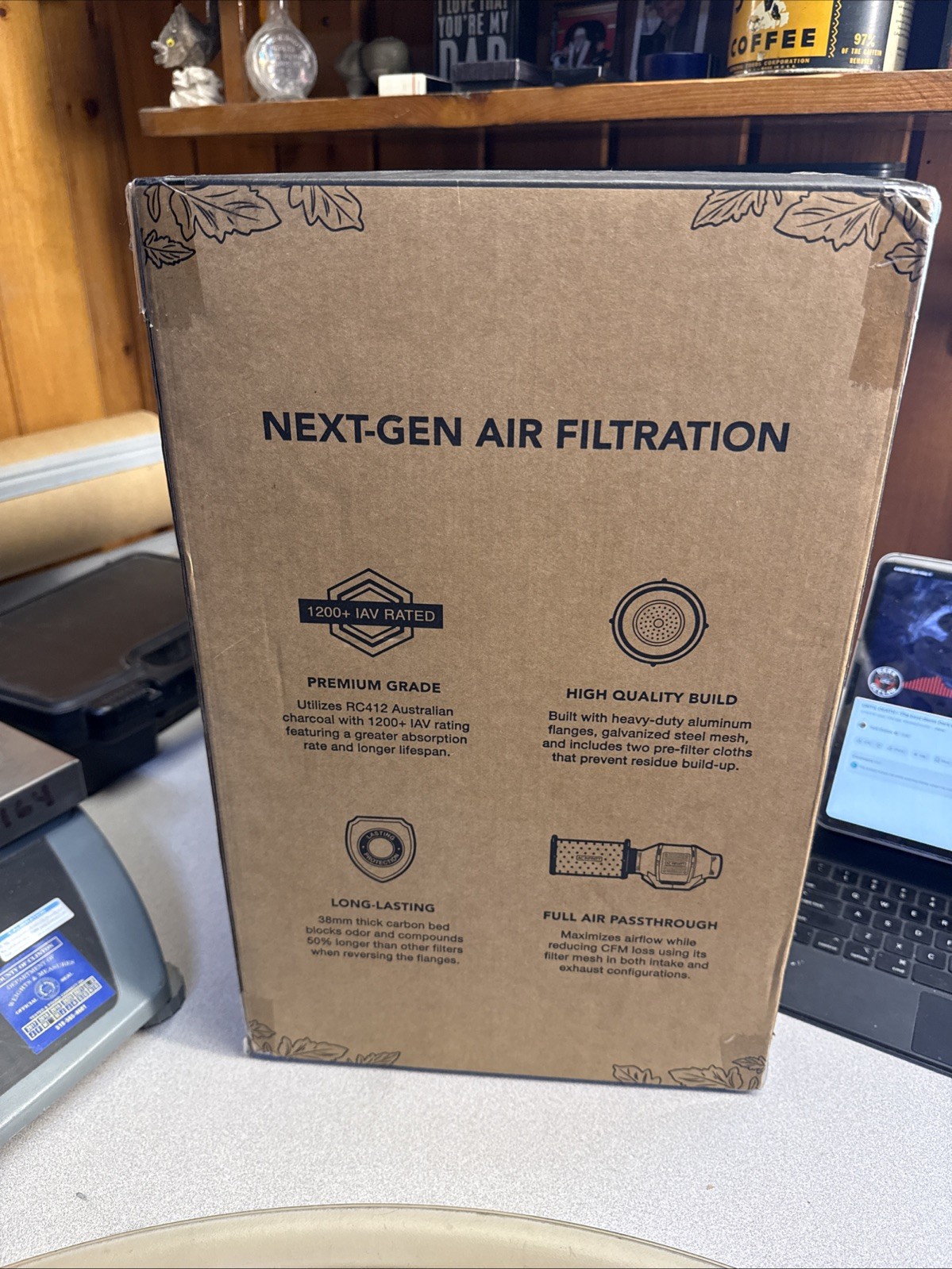 Air Carbon Filter 6″, Australian Charcoal, Odor Control, Hydroponics, Grow Rooms