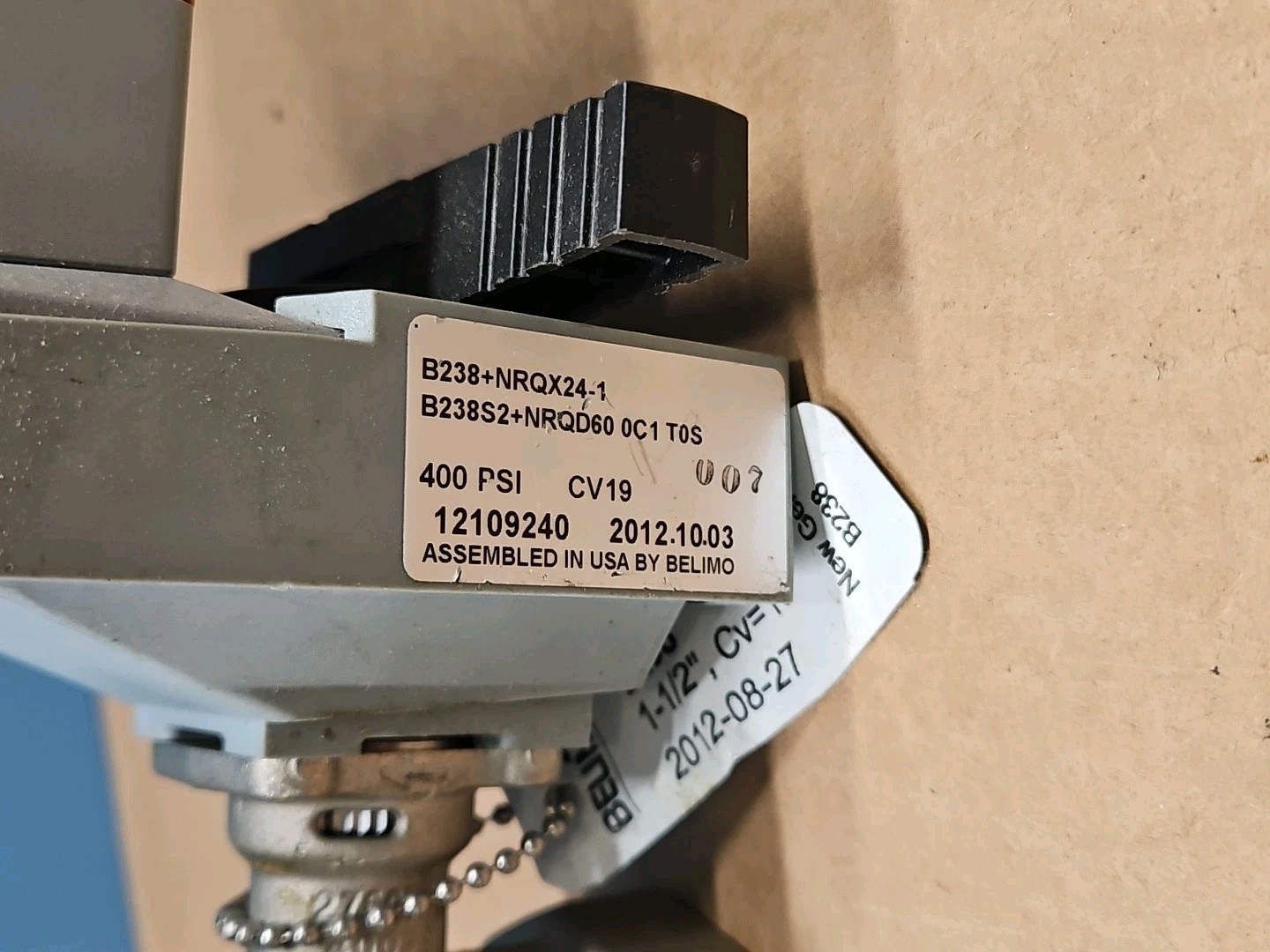 Belimo NRQX24-1 Control Damper Actuator with B238 1 1/2” Ball Valve