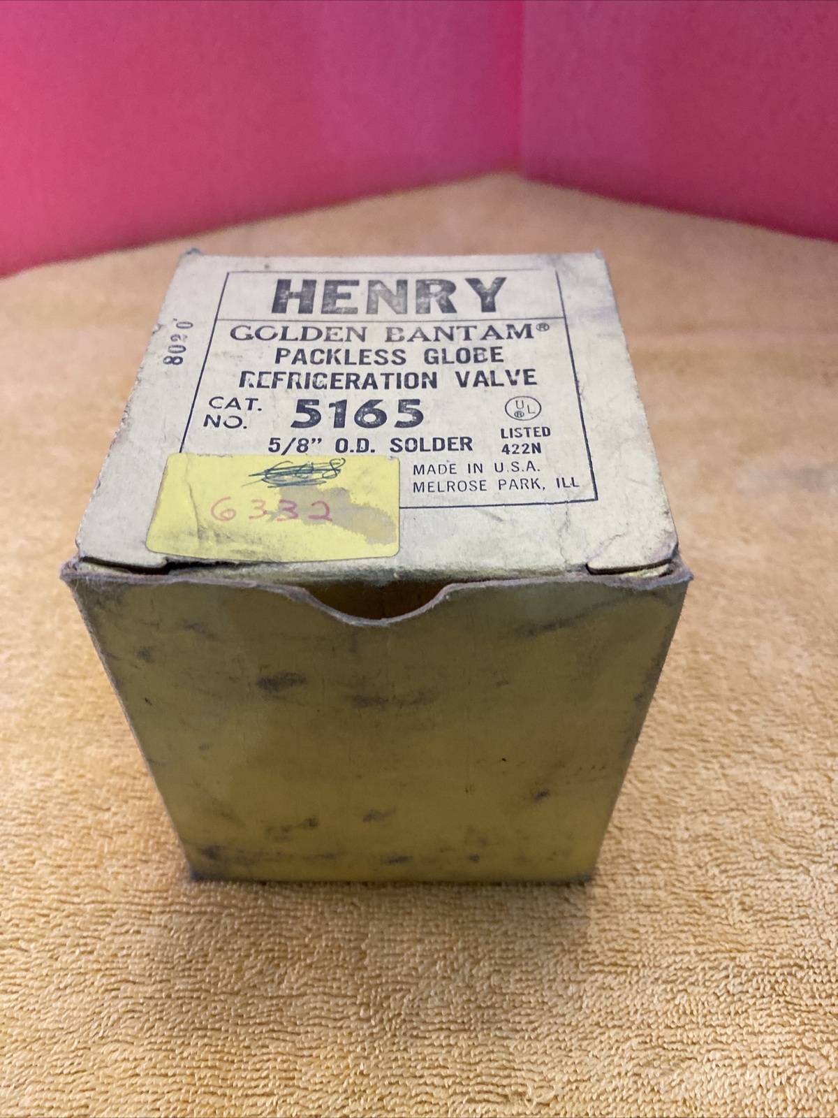 Henry 5165 Golden Bantam Packless Globe Refrigeration Valve