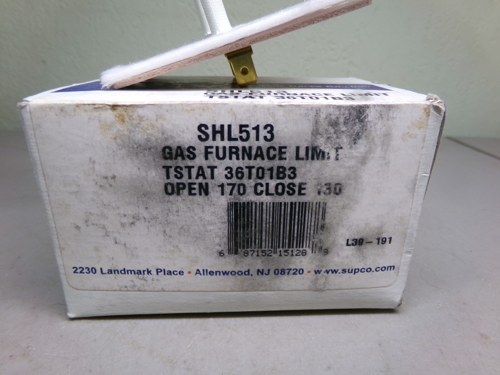 SUPCO SHL513 GAS FURNACE LIMIT 170/130