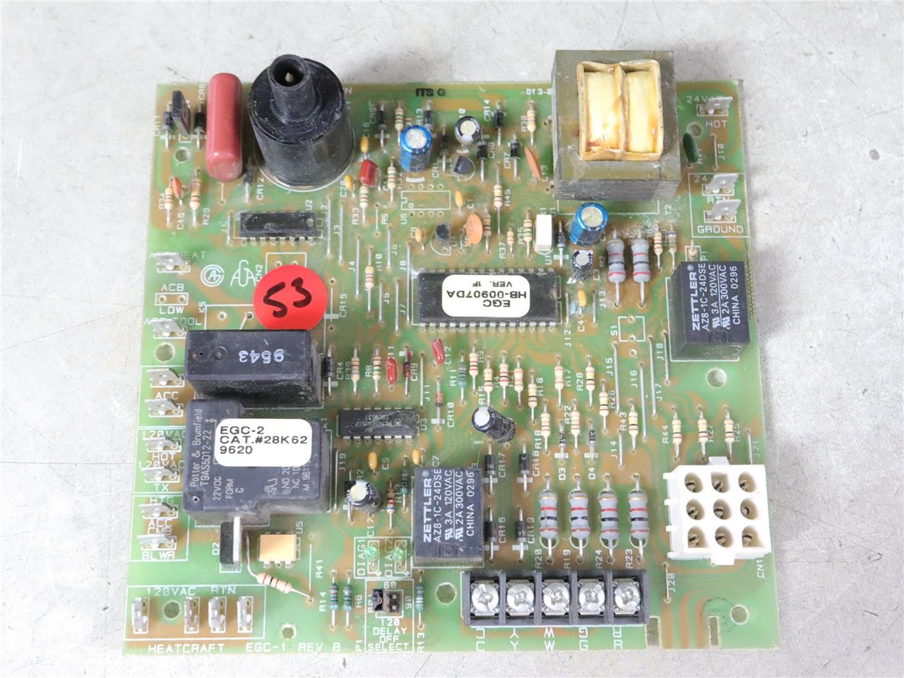 LENNOX HEATCRAFT NOVAR EGC-2 28K62 Control Circuit Board EGC HB-00907DA VER. 1F