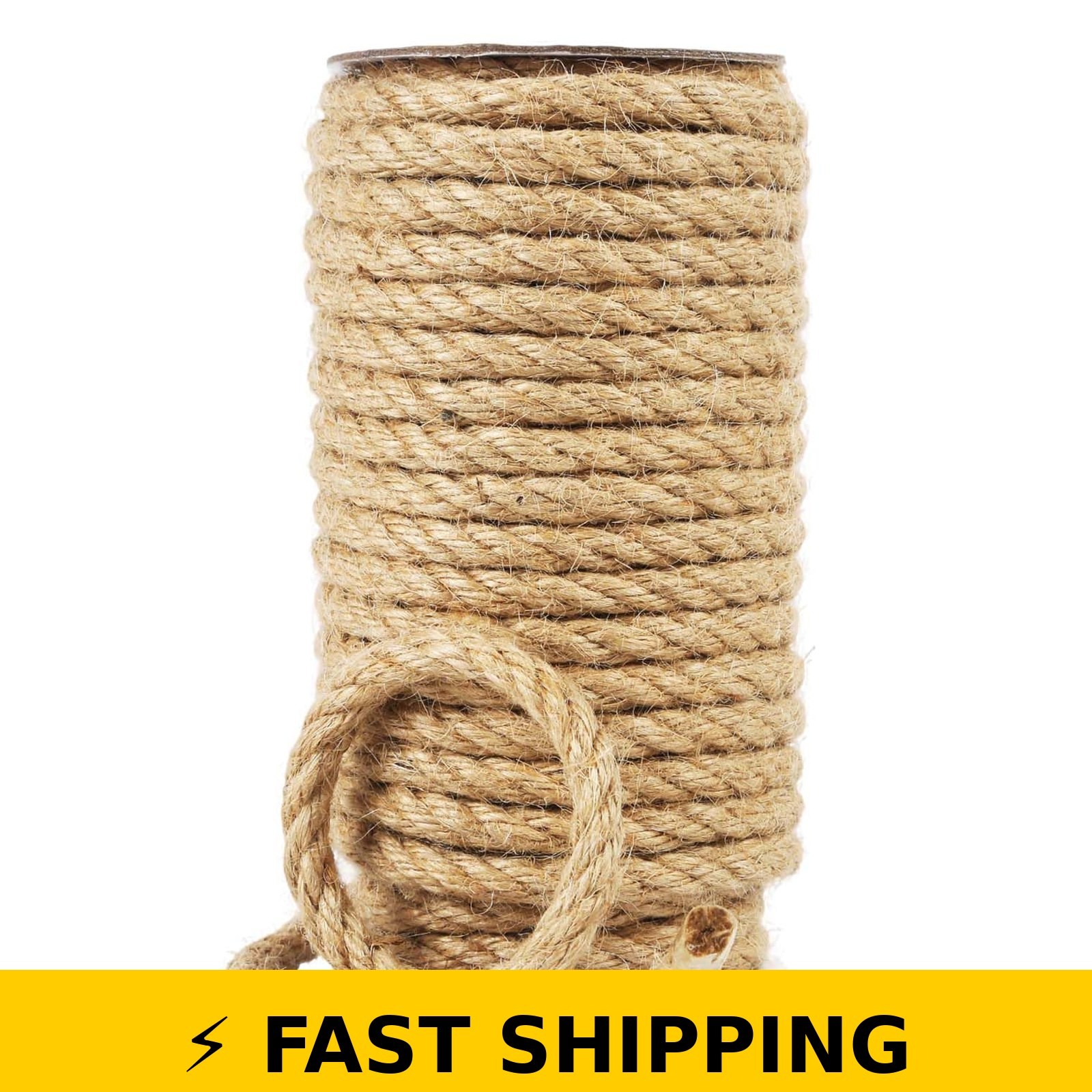 Radix Rope 8MM x 50FT Jute Twine – Heavy Duty Natural Fiber