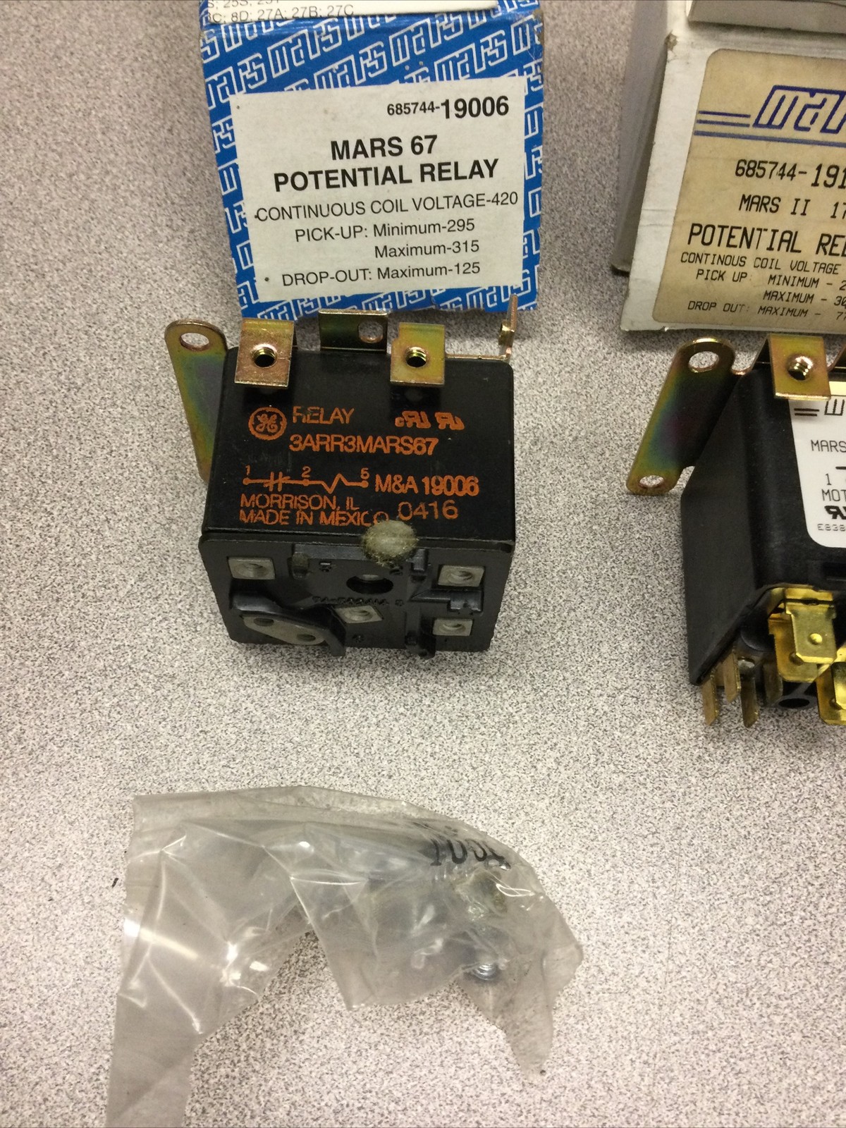 Mars Potential Relays 66,67,70 New Set Of 3 All New